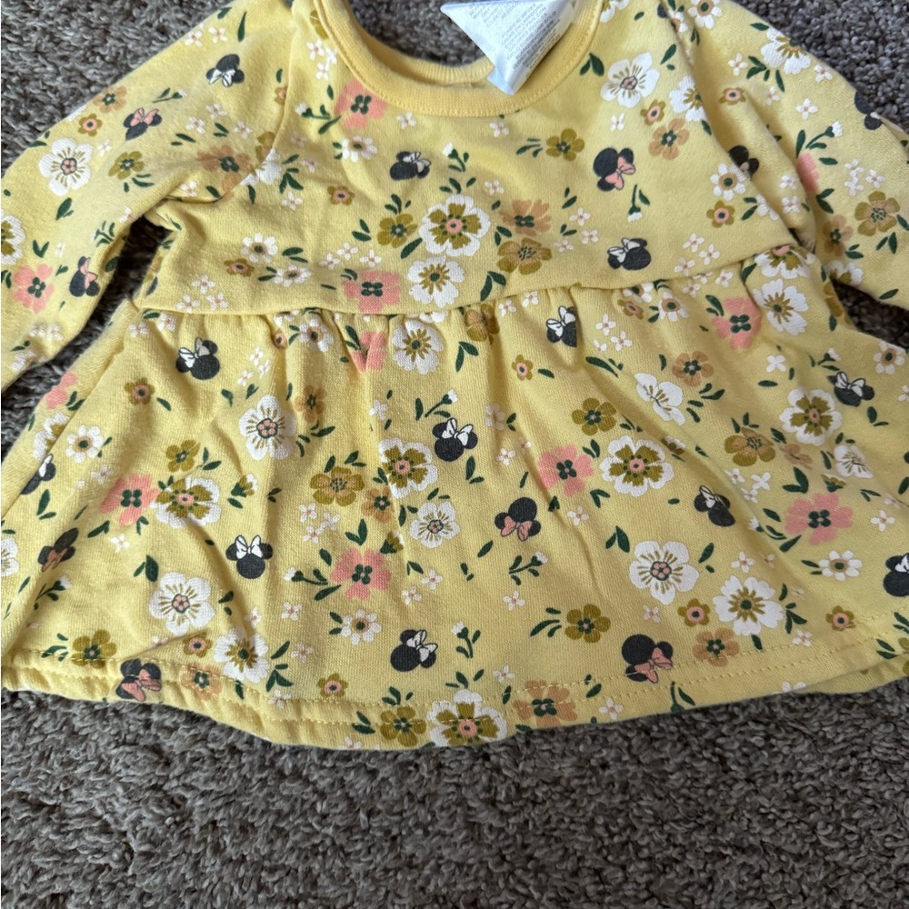 Disney Yellow Floral Kids Sweater